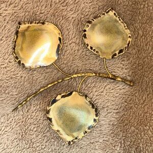 Handmade small aspen leaf branch